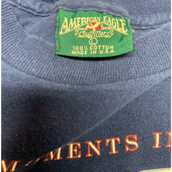 Vintage America Eagle Outfitters Baseball Single Stitch Shirt Size L USA - Picture 2 of 5